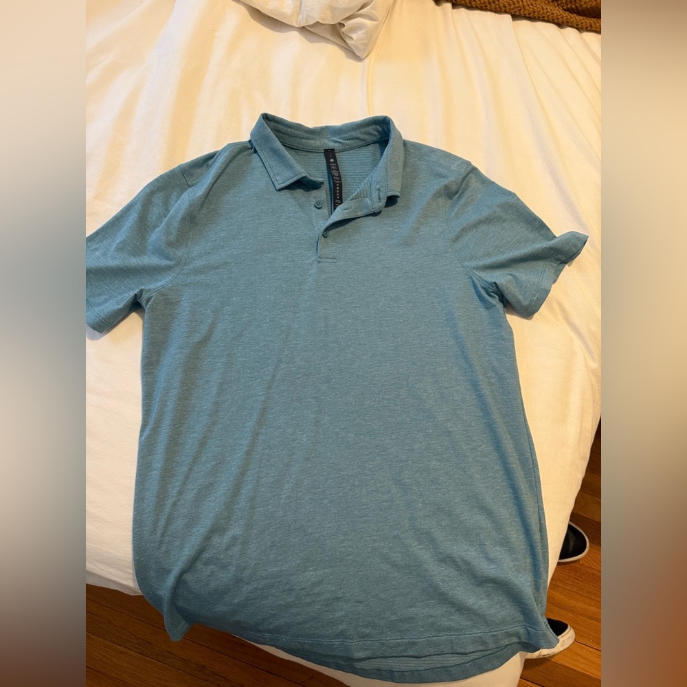 lululemon athletica Blue Polo Shirt